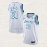 Maglia Austin Reaves NO 31 Los Angeles Lakers Citta 2021-22 Bianco