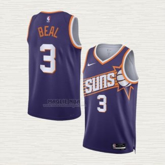 Maglia Bradley Beal NO 3 Phoenix Suns Icon 2023-24 Viola