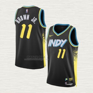 Maglia Bruce Brown JR. NO 11 Indiana Pacers Citta 2023-24 Nero