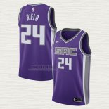 Maglia Buddy Hield NO 24 Sacramento Kings Icon Viola