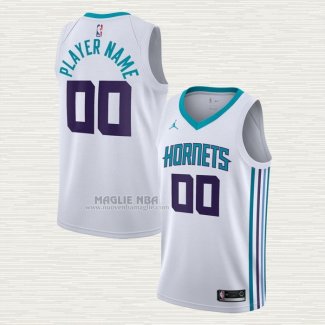 Maglia Charlotte Hornets Personalizzate Association Bianco