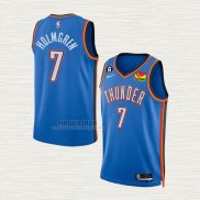 Maglia Chet Holmgren NO 7 Oklahoma City Thunder Icon Blu