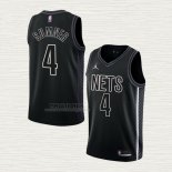 Maglia Edmond Sumner NO 4 Brooklyn Nets Statement 2022-23 Nero