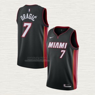 Maglia Goran Dragic NO 7 Miami Heat Icon 2020-21 Nero