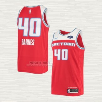 Maglia Harrison Barnes NO 40 Sacramento Kings Citta 2019-20 Rosso