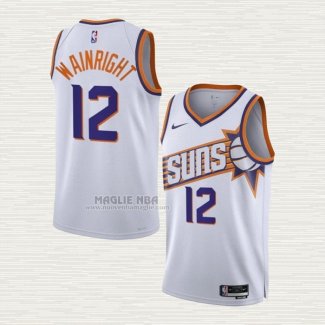 Maglia Ish Wainright NO 12 Phoenix Suns Association 2023-24 Bianco