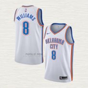 Maglia Jalen Williams NO 8 Oklahoma City Thunder Association Bianco