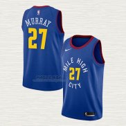 Maglia Jamal Murray NO 27 Denver Nuggets Statement 2018-19 Blu