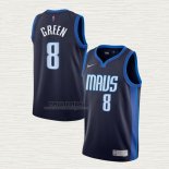 Maglia Josh Green NO 8 Dallas Mavericks Earned 2020-21 Blu