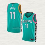 Maglia Joshua Primo NO 11 San Antonio Spurs Citta 2022-23 Verde