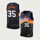 Maglia Kevin Durant NO 35 Bambino Phoenix Suns Citta 2020-21 Nero