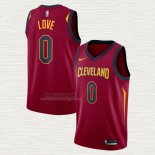 Maglia Kevin Love NO 0 Cleveland Cavaliers Icon Rosso