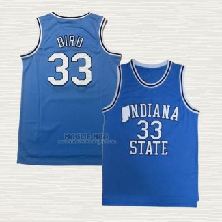 Maglia Larry Bird NO 33 Boston Celtics Throwback Blu