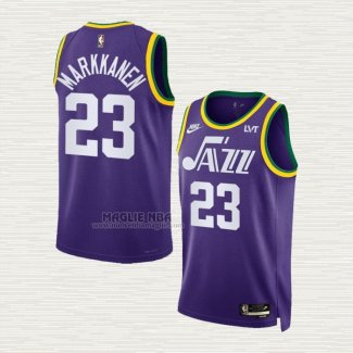 Maglia Lauri Markkanen NO 23 Utah Jazz Classic 2023-24 Viola