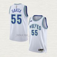 Maglia Luka Garza NO 55 Minnesota Timberwolves Classic 2023-24 Bianco