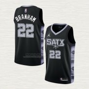 Maglia Malaki Branham NO 22 San Antonio Spurs Statement 2022-23 Nero