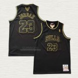 Maglia Michael Jordan NO 23 Chicago Bulls Throwback 1997-98 Nero