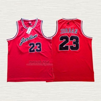 Maglia Michael Jordan NO 23 Rosso Nero