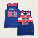 Maglia Michael Jordan NO 23 Washington Wizards Throwback Blu2