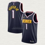 Maglia Michael Porter JR. NO 1 Denver Nuggets Icon 2020-21 Blu