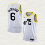 Maglia Nickeil Alexander-Walker NO 6 Utah Jazz Association 2022-23 Bianco