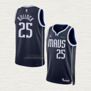 Maglia Reggie Bullock NO 25 Dallas Mavericks Statement 2022-23 Blu