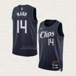 Maglia Terance Mann NO 14 Los Angeles Clippers Citta 2023-24 Blu