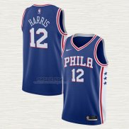 Maglia Tobias Harris NO 12 Philadelphia 76ers Icon 2020-21 Blu