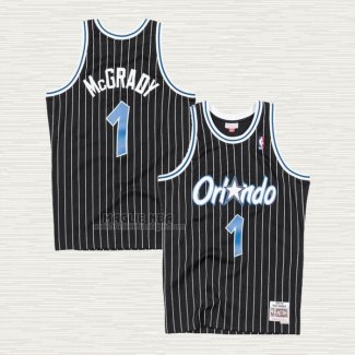 Maglia Tracy McGrady NO 1 Orlando Magic Hardwood Classics Throwback Nero