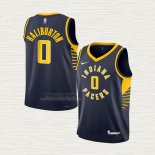 Maglia Tyrese Haliburton NO 0 Bambino Indiana Pacers Icon 2022-23 Blu