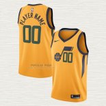 Maglia Utah Jazz Personalizzate Association Giallo