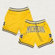 Pantaloncini Air Jordan Just Don NCAA Michigan Giallo