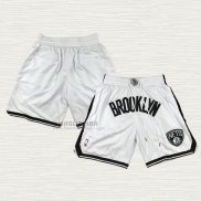 Pantaloncini Brooklyn Nets Just Don Bianco2