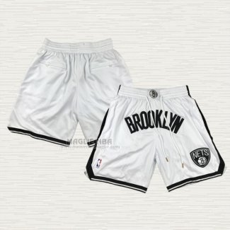 Pantaloncini Brooklyn Nets Just Don Bianco2