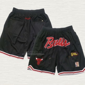 Pantaloncini Chicago Bulls Hardwood Classics Just Don Nero