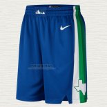 Pantaloncini Dallas Mavericks Citta 2022-23 Blu