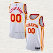 Maglia Atlanta Hawks Personalizzate Association 2020-21 Bianco