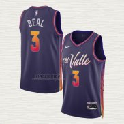 Maglia Bradley Beal NO 3 Phoenix Suns Citta 2023-24 Viola