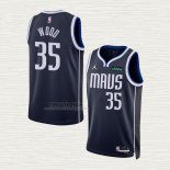 Maglia Christian Wood NO 35 Dallas Mavericks Statement 2022-23 Blu