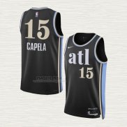 Maglia Clint Capela NO 15 Atlanta Hawks Citta 2023-24 Nero