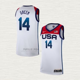 Maglia Draymond Green NO 14 USA 2021 Bianco