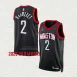 Maglia Fred Vanvleet NO 2 Houston Rockets Statement 2023-24 Nero