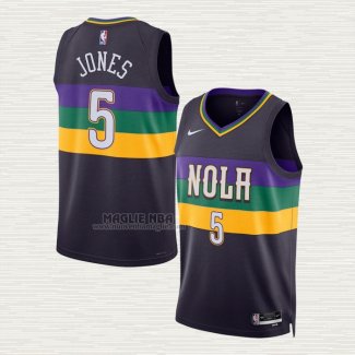 Maglia Herbert Jones NO 5 New Orleans Pelicans Citta 2022-23 Viola