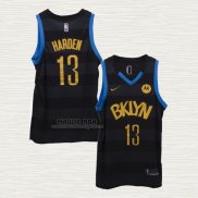 Maglia James Harden NO 13 Brooklyn Nets Fashion Royalty Nero