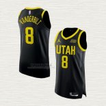 Maglia Jarred Vanderbilt NO 8 Utah Jazz Statement Autentico 2022-23 Nero