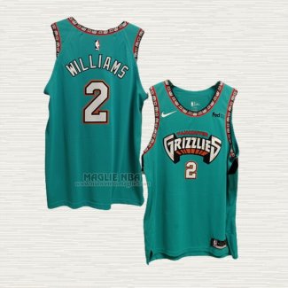 Maglia Jason Williams NO 2 Memphis Grizzlies Classic Autentico Verde