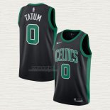 Maglia Jayson Tatum NO 0 Boston Celtics Statement 2017-2018 Nero