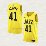 Maglia Kelly Olynyk NO 41 Utah Jazz Icon 2022-23 Giallo