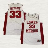 Maglia Kobe Bryant NO 33 Lower Merion Bianco