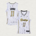 Maglia Kyrie Irving NO 11 Brooklyn Nets Christmas Bianco